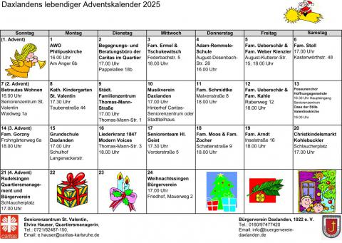 Lebendiger Adventskalender